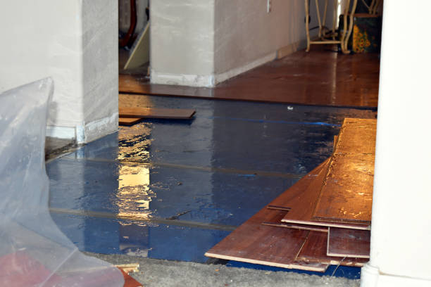 Professional Burst Pipe Cleanup technician working in Devon, PA